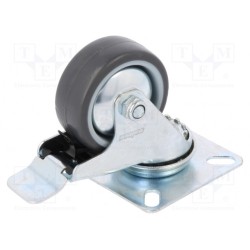 BDPE 0501 1001; Transport wheel; Ø: 50mm; W: 20mm; H: 68mm; torsional with lock; COLSON