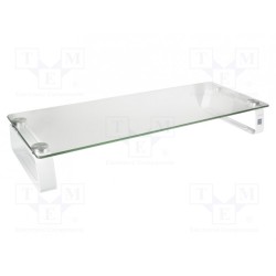 BP0027; Monitor stand; 20kg; Mat: metal,steel,glass; Dim: 560x210x80mm; LOGILINK