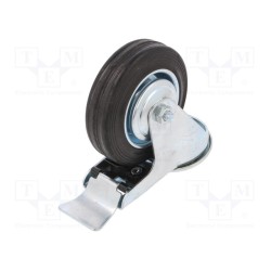 CKJS-SG 100W-HC; Transport wheel; Ø: 100mm; W: 25mm; H: 128mm; 70kg; Mat: rubber; RADER