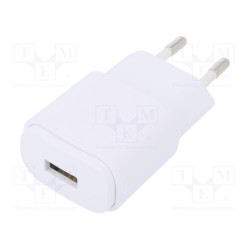 CLW-0505-USB-WH; Power supply: switched-mode; 5VDC; 1A; Out: USB; 5W; Plug: EU; 0÷40°C; CELLEVIA POWER