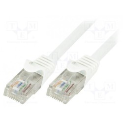 CP2111U; Patch cord; U/UTP; 6; stranded; CCA; PVC; white; 20m; 24AWG; LOGILINK