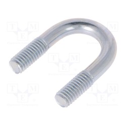 CB.6..14..32; U-bolt; B; steel; zinc; Thread len: 13mm; Int.width: 14mm; H: 32mm; DROMET