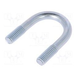 CB.6..18..37; U-bolt; B; steel; zinc; Thread len: 14mm; Int.width: 18mm; H: 37mm; DROMET