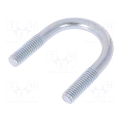 CB.6..23..40; U-bolt; B; steel; zinc; Thread len: 16mm; Int.width: 23mm; H: 40mm; DROMET