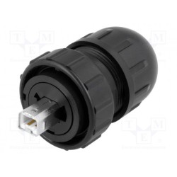 DCC-USBBB-180; Plug; USB B; Data-Con-X; for cable; straight; USB 2.0; IP67,IP68; SWITCHCRAFT