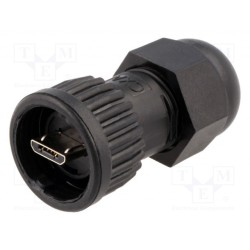 DCC-USBCB-120; Plug; USB B micro; Data-Con-X; for cable; straight; USB 2.0; SWITCHCRAFT