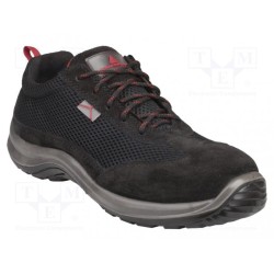 ASTISPNO45; Shoes; Size: 45; black; Mat: polyester,suede split leather; DELTA PLUS