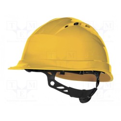 QUARUP4JA; Protective helmet; adjustable; Size: 53-63mm; yellow; -30÷50°C; DELTA PLUS