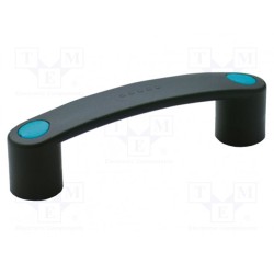 260111-C5; Handle; Mat: technopolymer (PA); black; H: 35mm; L: 116mm; blue; ELESA+GANTER