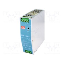 EDR-120-12; Power supply: switched-mode; 120W; 12VDC; 12÷14VDC; 10A; 90÷264VAC; MEAN WELL
