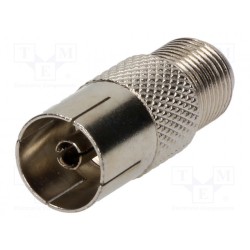 EF-322; Adapter; F socket,coaxial 9.5mm socket; TELESTE