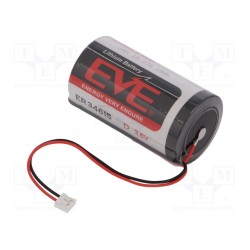 ; Battery: lithium; 3.6V; D; JST EHR-2 socket; 19000mAh; EVE BATTERY CO.