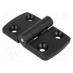 095K4040F00; Hinge; Width: 77mm; polyamide; black; H: 48mm; FATH