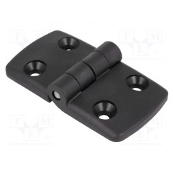 095K4545F00; Hinge; Width: 87mm; polyamide; black; H: 48mm; FATH