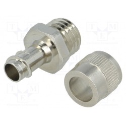 256.011.0; Straight terminal connector; ØBraid : 9mm; brass; -55÷260°C; IP40; ANAMET EUROPE
