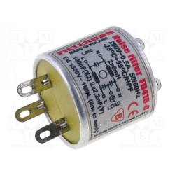 FD415-0; Filter: anti-interference; mains; Cx: 100nF; Cy: 2.2nF; 4mH; 250V; FILTERCON