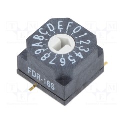 FDR-16S; Encoding switch; HEX/BCD; Pos: 16; SMT; Rcont max: 80mΩ; 7Ncm; SUNGMUN ELECTRONICS CO., LTD.