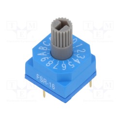 FSR-16; Encoding switch; HEX/BCD; Pos: 16; THT; Rcont max: 80mΩ; 7Ncm; SUNGMUN ELECTRONICS CO., LTD.