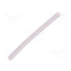GES-1X1,8-TR-10; Insulating tube; Mat: silicone; transparent; -50÷200°C; Øint: 1mm; FAVIER