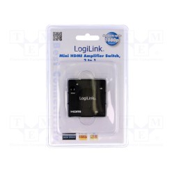 HD0006; Switch; HDMI 1.4,with amplifier; HDMI socket x4; black; LOGILINK