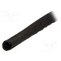 170-01312; Conduit; Braid diameter: 70mm; Mat: polyamide; Len: 50m; black; HELLERMANNTYTON