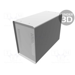 1401K; Enclosure: with panel; vented; 1401; X: 254mm; Y: 356mm; Z: 165mm; HAMMOND