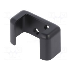 1552CHBK; Wall-mounted holder; Colour: black; HAMMOND