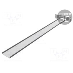 RM3U18BRKT; Mounting holder; L: 422mm; H: 133mm; HAMMOND