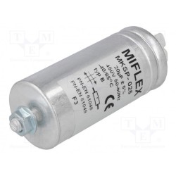 I140V620I-D; Capacitor: for discharge lamp; 20uF; 450VAC; ±5%; Ø40x88mm; MIFLEX
