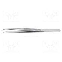 119B.SA.1; Tweezers; 150mm; Blades: narrow,curved; universal; tips serrated; IDEAL-TEK