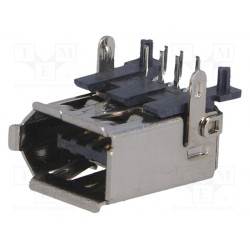 DS1101-WNC; Socket; IEEE1394; THT; PIN: 6; angled 90°; CONNFLY