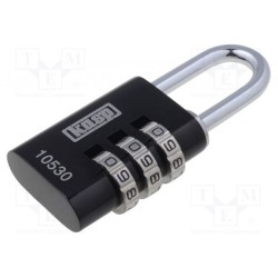 K10530BLAD; Padlock; Kind: shackle,combination code; A: 32mm; C: 5mm; B: 27mm; KASP