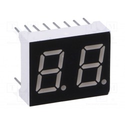 LDD040AUE-101A-02; Display: LED; 7-segment; 10.16mm; 0.4