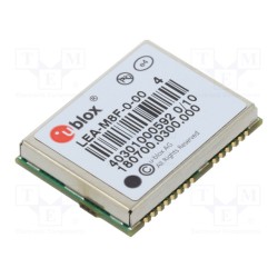 LEA-M8F-0-00; Module: GPS GLONASS/BEIDOU; ±2m; NMEA,RTCM,UBX; -165dBm; 3÷3.6VDC; u-blox