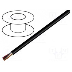 0162 007 05; Wire; LiYY; 2x0,14mm2; unshielded; 300V; PVC; Cu; stranded; black; TECHNOKABEL