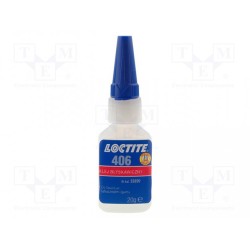 40620; Cyanoacrylate adhesive; colourless; plastic container; 20g; 10s; LOCTITE
