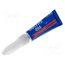 454-3; Cyanoacrylate adhesive; colourless; gel; tube; 3g; LOCTITE 454; LOCTITE