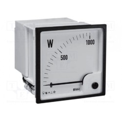 039-00033-400V L-L, 50/5A-0-30 KW; Meter: mounting; on panel; analogue; 0÷30kW; 96x96mm; 50÷60Hz; 5A; CROMPTON - TE CONNECTIVITY