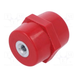MIA2506H19; Support insulator; L: 25mm; Ø: 15mm; Uoper: 600V; UL94V-0; Ubr: 25kV; MOREK