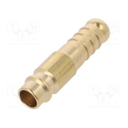 0901025967; Plug-in nozzle EURO; with bushing; Mat: brass; Connection: 9mm; METABO