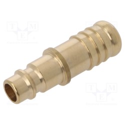 0901025975; Plug-in nozzle EURO; with bushing; Mat: brass; Connection: 13mm; METABO