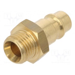 0901025983; Thread plug-in EURO; nipple; Mat: brass; Ext.thread: 1/4
