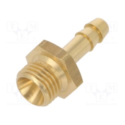 0901026041; Plug-in nozzle; with bushing; Mat: brass; Connection: 6mm; METABO