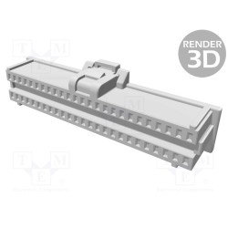 501189-5010; Plug; wire-board; female; Pico-Clasp; 1mm; PIN: 50; w/o contacts; MOLEX