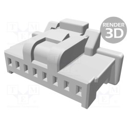 501330-0800; Plug; wire-board; female; Pico-Clasp; 1mm; PIN: 8; w/o contacts; MOLEX