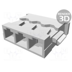 78172-0003; Plug; wire-board; female; 1.2mm; PIN: 3; for cable; -25÷85°C; 1.5A; MOLEX