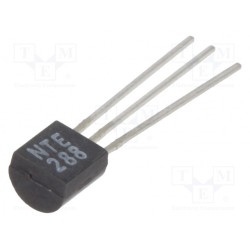 NTE288; Transistor: PNP; bipolar; 300V; 0.5A; 1.5W; TO92; NTE Electronics
