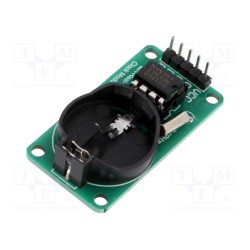 OKY3391; Module: RTC; DS1302; serial ports; 3.3÷5VDC; Kit: module; 23x44mm; OKYSTAR