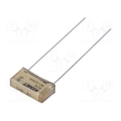 P278HE102M480A; Capacitor: paper; X1; 1nF; 480VAC; 10.2mm; ±20%; THT; Series: P278; KEMET