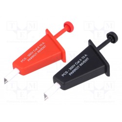 PCS-MB W4; Clip-on probe; hook type; 300VDC; red and black; PARROT INVENT